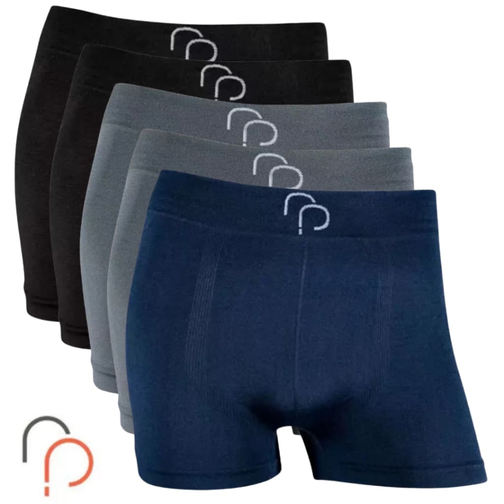 Kit com 5 Cuecas Boxer Rafa Parize Microfibra Original Sem Costura