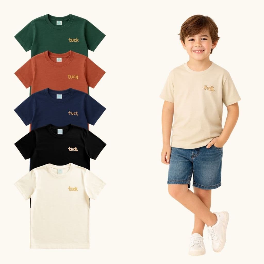 Kit 03 Camiseta Infantil Menino Camiseta Básica Lisa para Menino Malha Algodão Tamanho 1 ao 10 anos