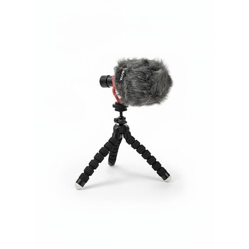 Microfone Condensador de Mesa BOYA BY-MM1 – Áudio Profissional para Podcast, Vídeo e Streaming, Câmera, Celular e PC