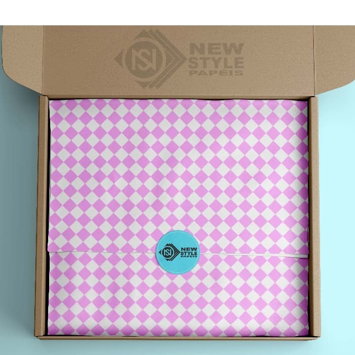 Papel de seda Premium 35x50 cm QUADRICULADO