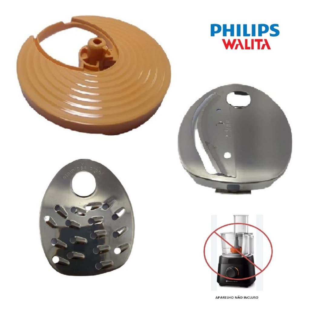 Kit Walita RI7300 ORIGINAL Suporte de Disco Ralador e Fatiador Inserto