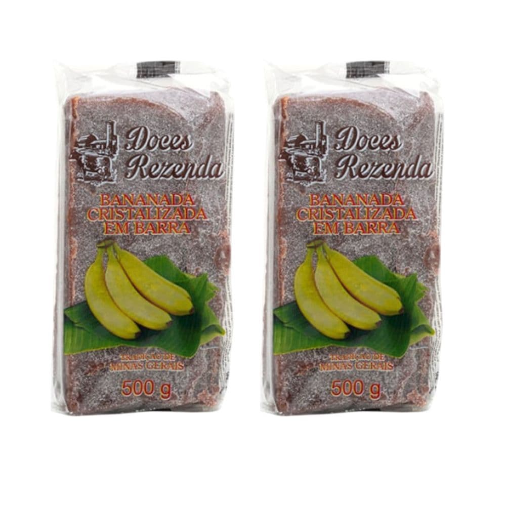 Kit com 2 Bananada com Açúcar 500g - Doces Rezenda
