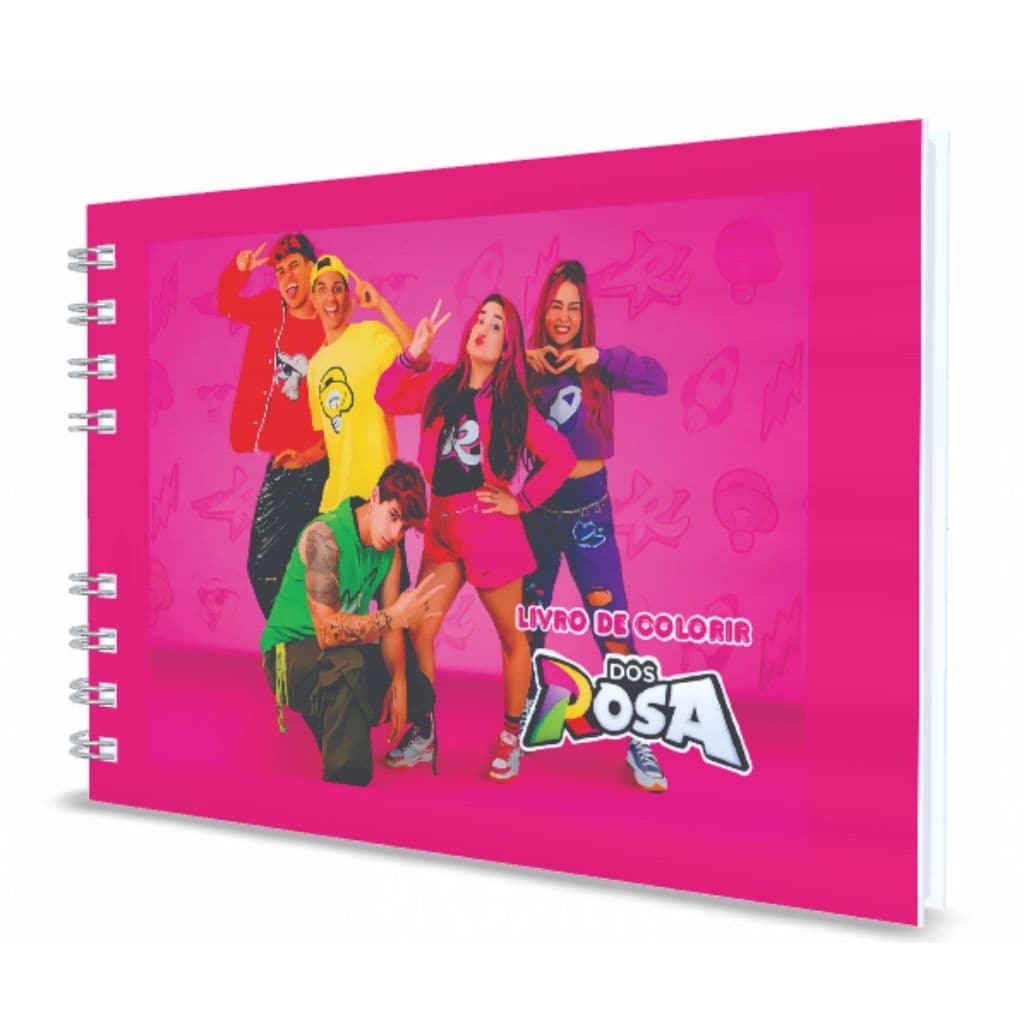 Livro de Colorir - Emilly vickk Dos Rosa Capa Dura 50 paginas folha premium