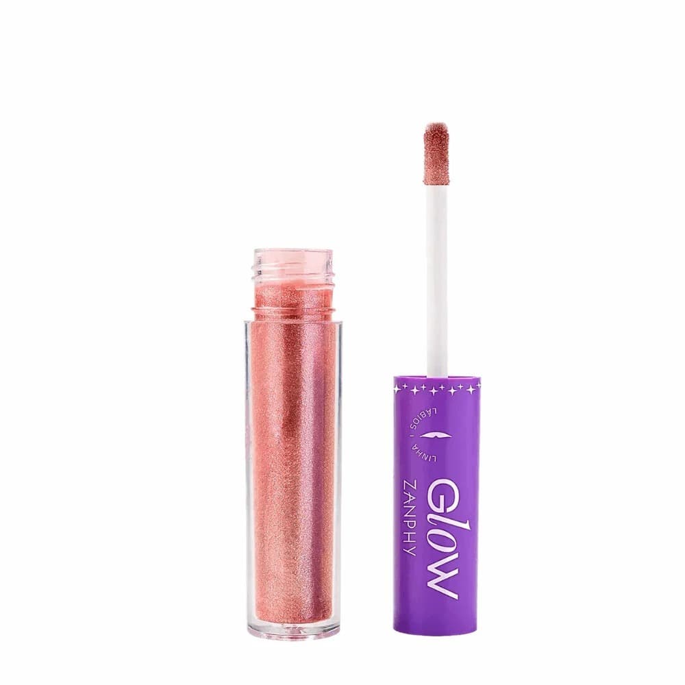 Gloss Labial Zanphy #cor03 - Efeito Glow: mais volume & brilho espelhado