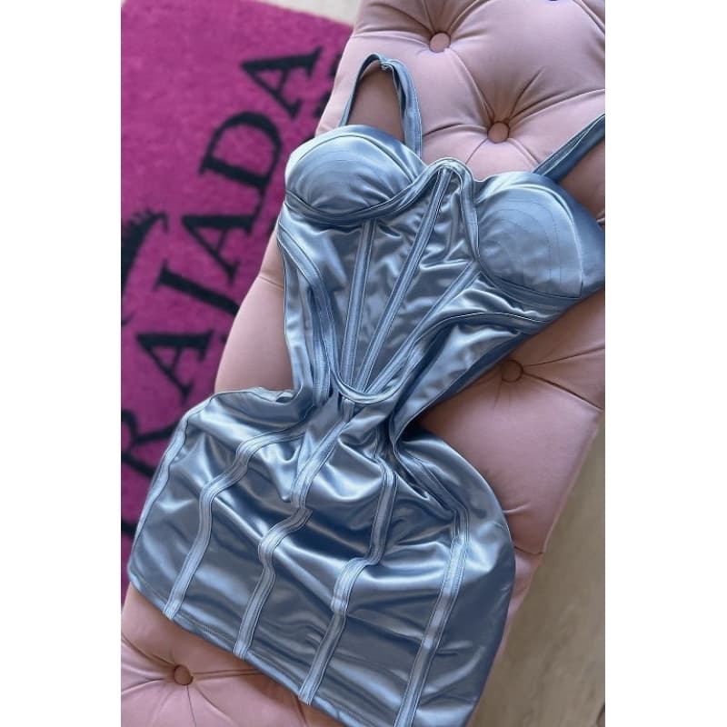vestido Lívia Corselet com decote com alça regulável