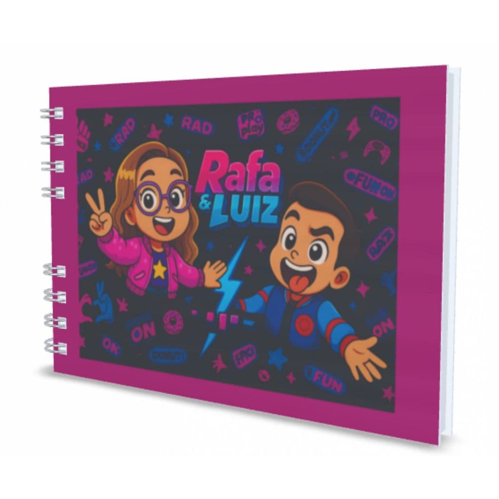 Livro de Colorir  Rafa & Luizz Capa Dura 50 paginas