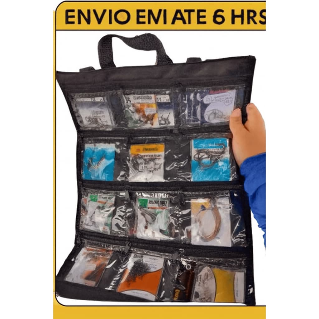 Estojo Organizador de Pesca 15 Divisórias – Ideal para Anzóis e Chumbadas- Envio Imediato