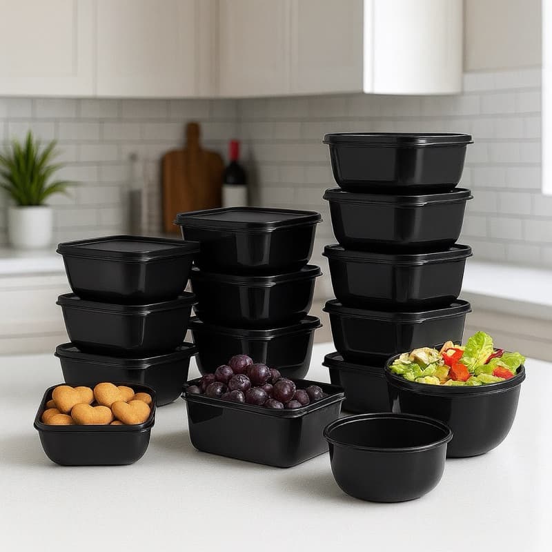 Kit com 12 Potes Herméticos para cozinha diversos tamanhos e diversas cores