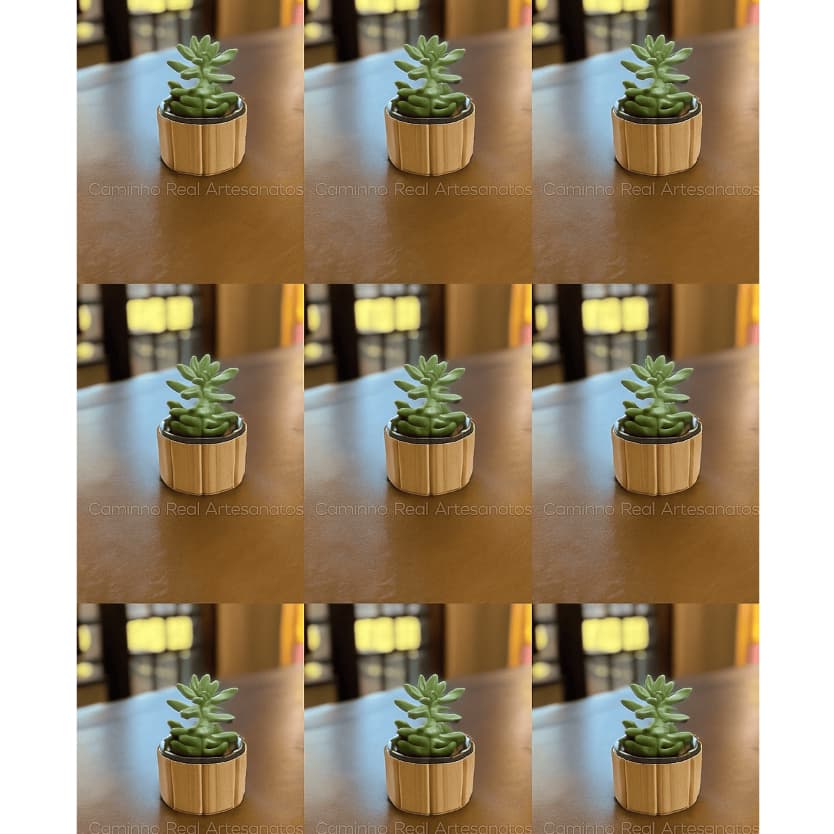 Mini Vaso de Planta Decorativo Jardim, Sala e Varanda Gourmet - para Cactos e Suculentas Kit com 10