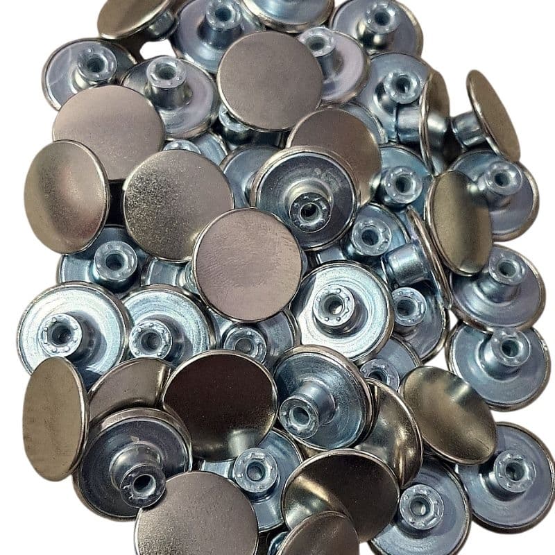 Kit  Botão Fréxivel 17mm ,20mm Para Jeans Calças Bermudas