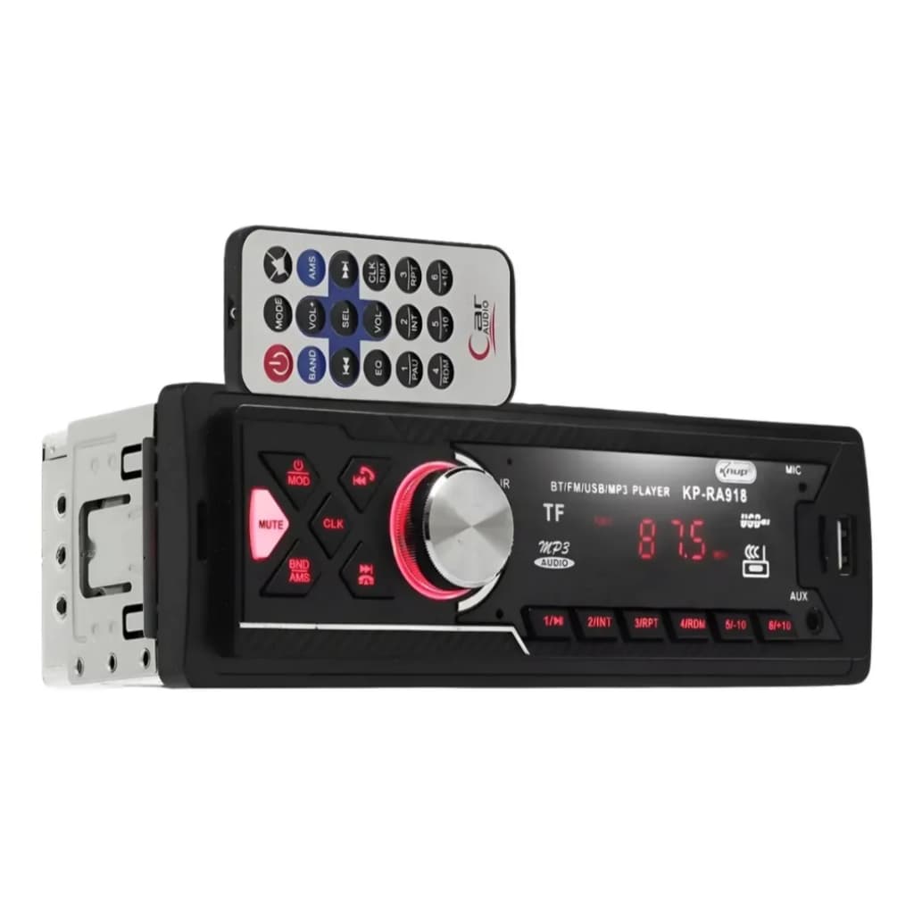 Radio Bluetooth Automotivo Som Aparelho Rgb Usb Fm Sd 60w