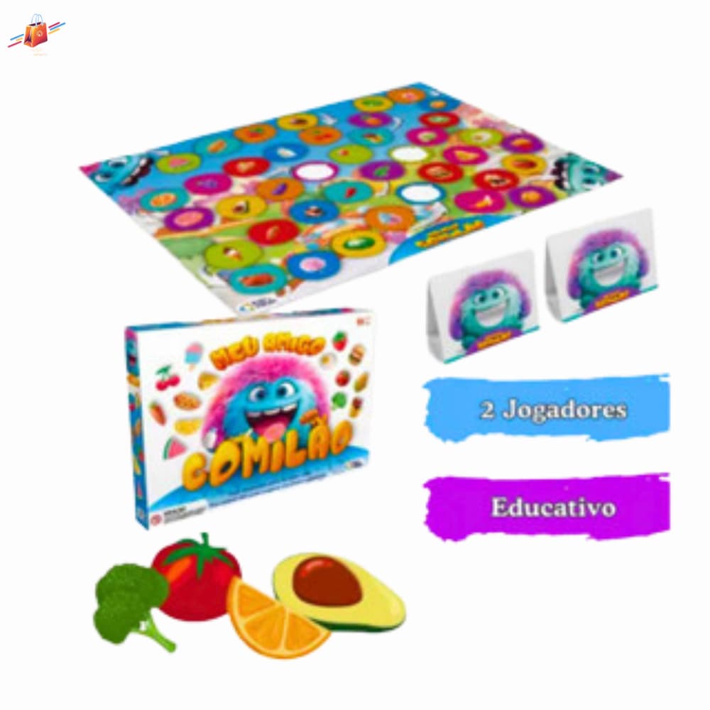 Jogo Interativo Meu Amigo Comilão – Educativo Pais e Filhos Diversão Comidinhas Saudáveis /Brinquedo