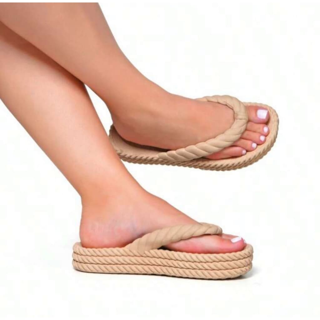 Chinelo 3 Tranças Feminino Plataforma Ortopédico Nuvem Confortável Macio