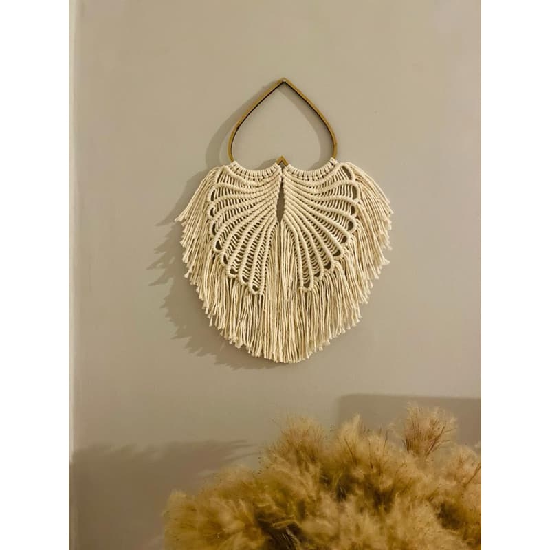 Decoração Asa de Macramê - Painel Asa Macramê - Decoração Boho Chic - Decoração Artesal - Artesanato