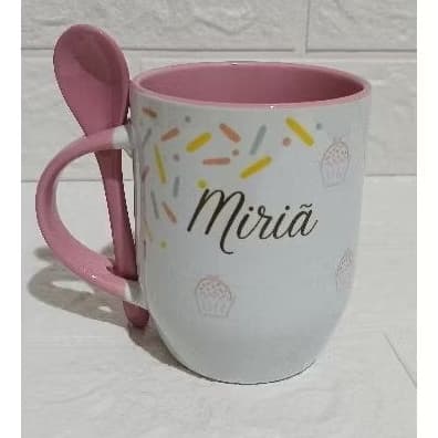 Caneca de porcelana tema confeitaria e brigadeiro  – Design Fofo e Criativo para Café e Chá