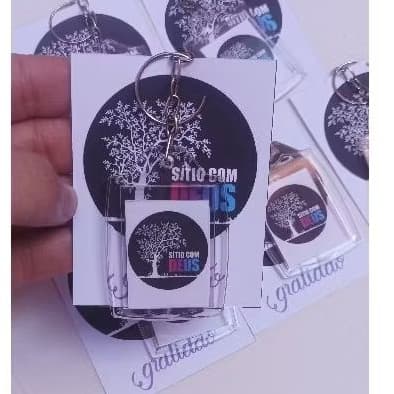 Lembrancinha Chaveiro Personalizado com Foto 3x4 + Card | Mimos para Clientes e Eventos