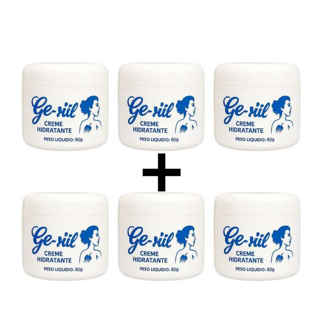KIT DE GEZIL COM 6 DE 80G HIDRATANTE para os pes rachados e ressecados