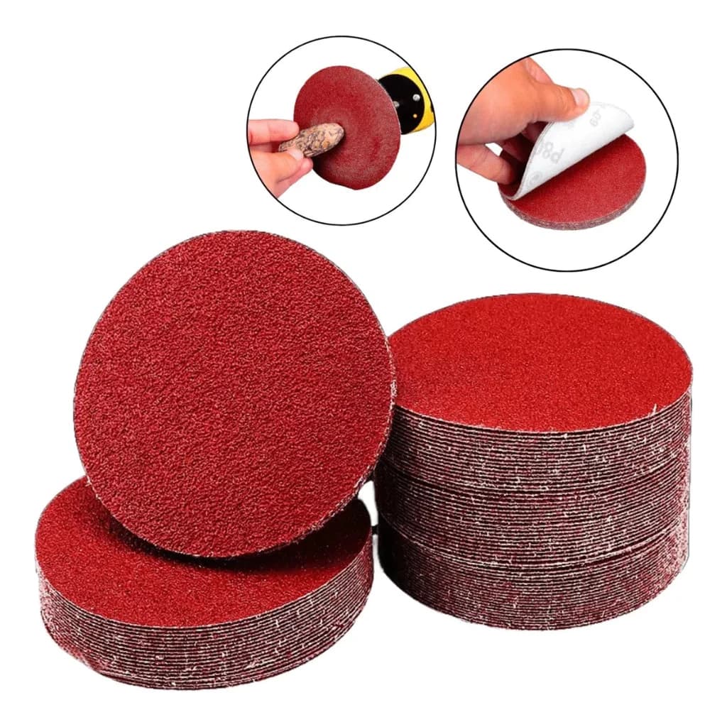 Kit Com 20 Discos De Lixa 125/150mm Para Lixadeira Esmerilhadeira Óxido de Alumínio DISCO LIXA LIXADEIRA