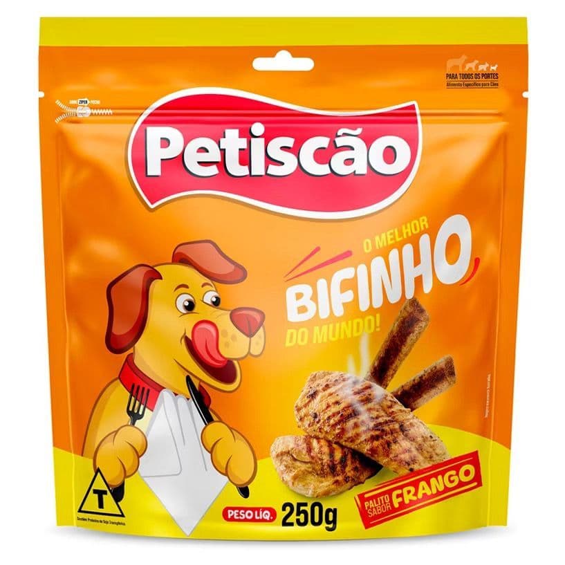 Petisco Bifinho Palito de Frango Mastigável 250g Petiscão