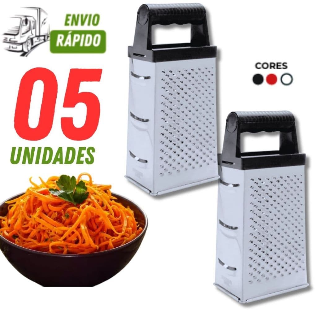Ralador 4 faces Pacote com 5/4/3/2 Uni em Aço Inox para Legumes Verduras Queijos Variadas Utilizades