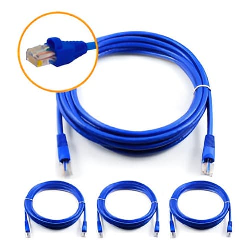 Kit 10 Cabos De Rede 1 Metro Cat6 Giga Lan 100% Cobre Para Games Pc´s Smart´Tvs