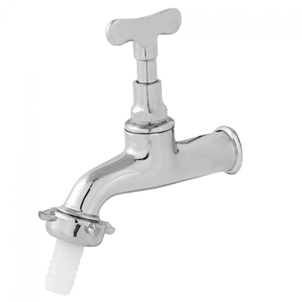 Torneira Tanque/Jardim Metal Cromada com Bico 1128 Chaveta Vedante