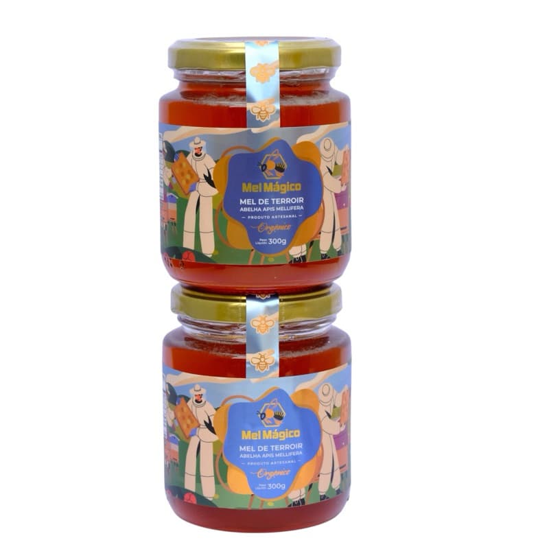Kit Mel De Eucalipto 2 Vidros de 300g - Mel Mágico