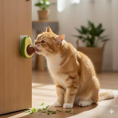 Abacate De Brinquedo Para Gatos Com Catnip Erva Gato Natural 1 Unidade