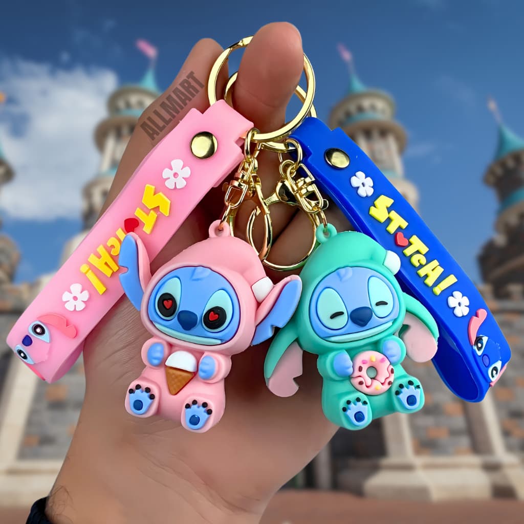Chaveiro Stitch Disney 3D | 6 Modelos Exclusivos do Personagem Mais Querido