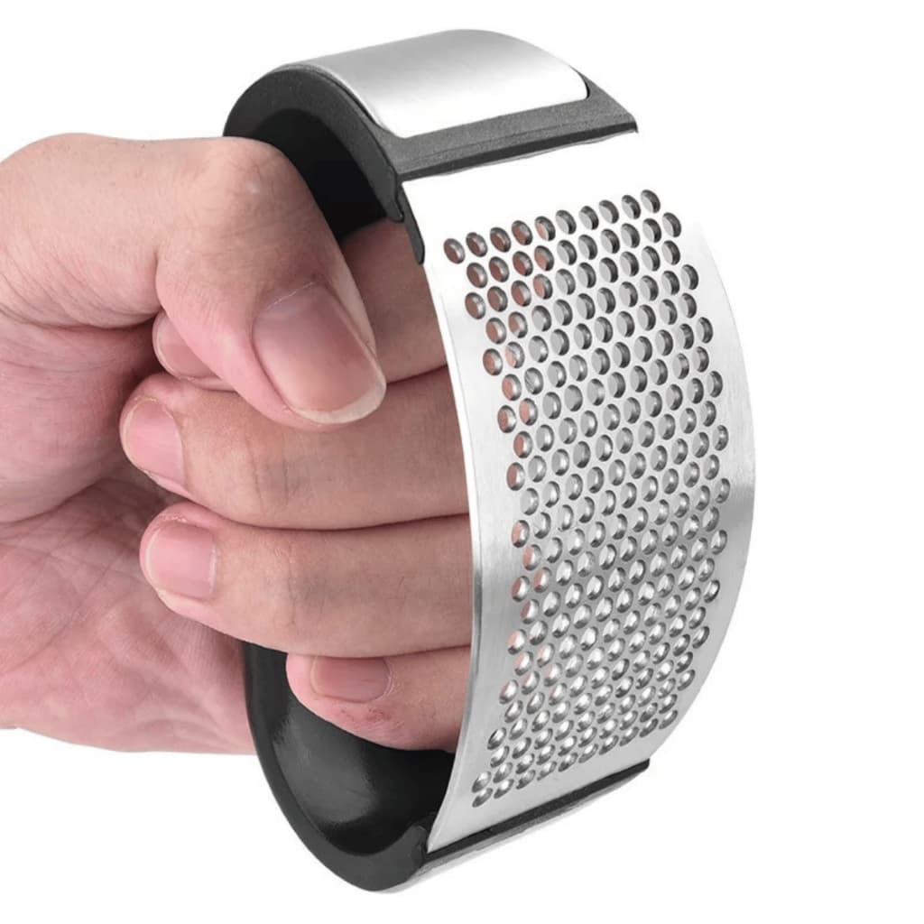 Espremedor de Alho Inox - Amassador Prático e Durável