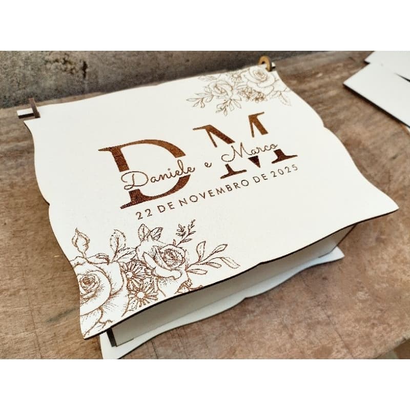40 caixas personalizadas em MDF 20x22x6