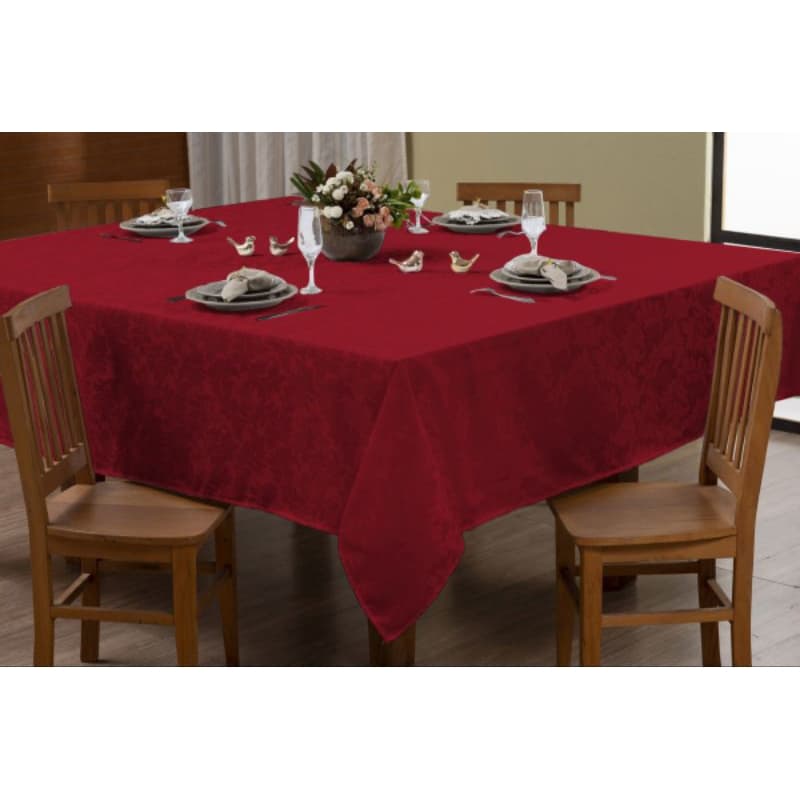 TOALHA DE MESA 4 LUGARES JACQUARD ELEGANTE
