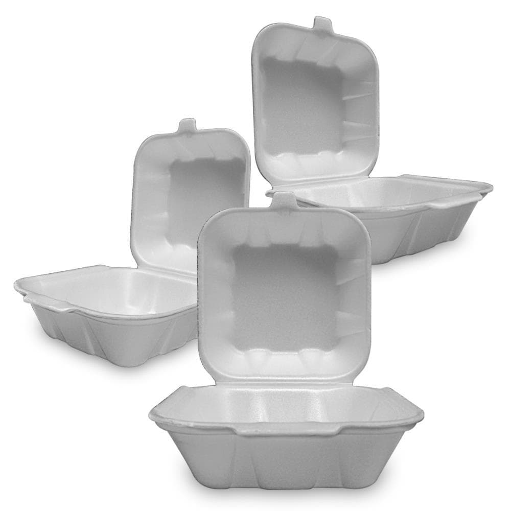 Hamburgueira de Isopor Lanches Sanduiche Salada Delivery 50 Unidades