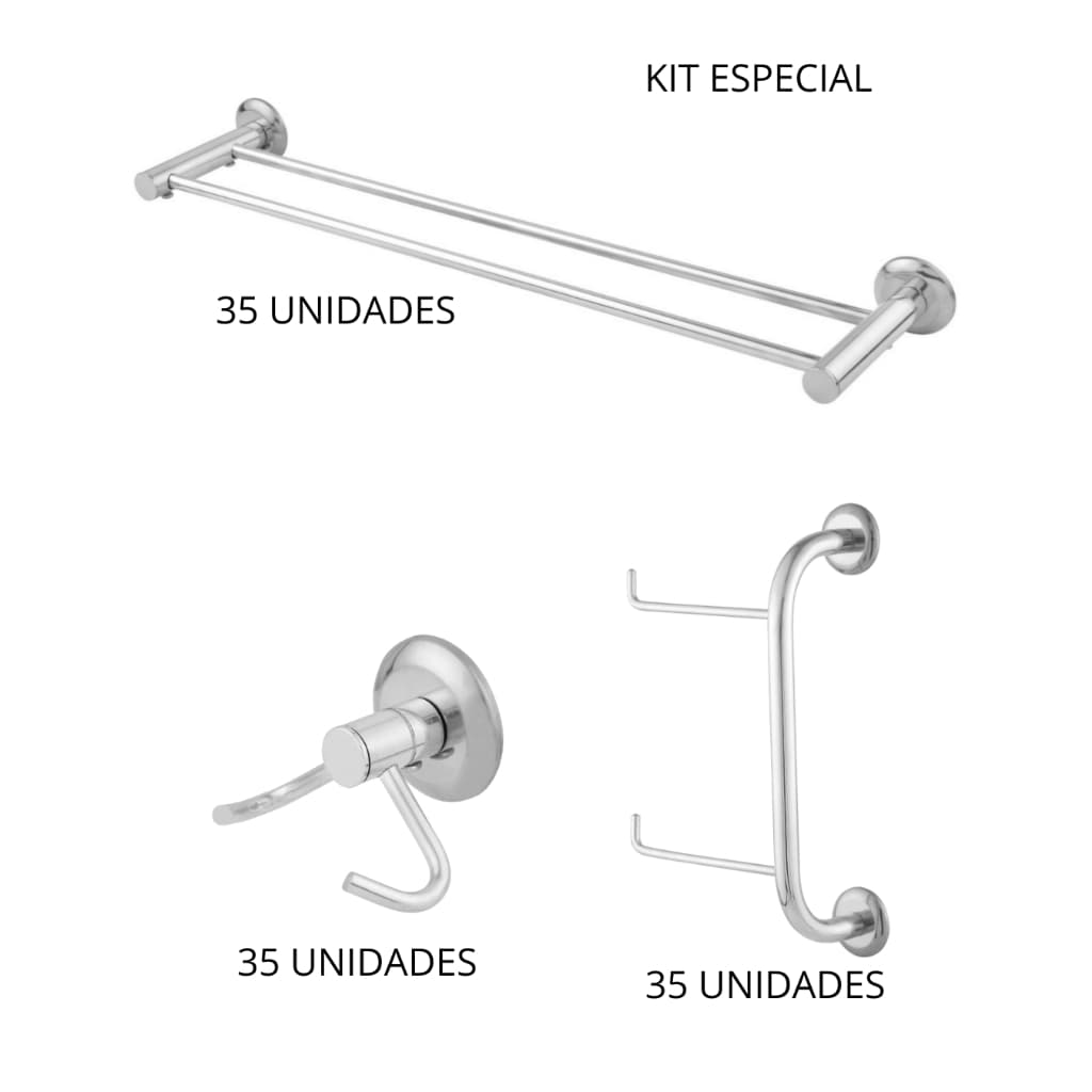 ANUNCIO DE PEDIDO 5 unidades porta toalha duplo cabide duplo papeleira dupla