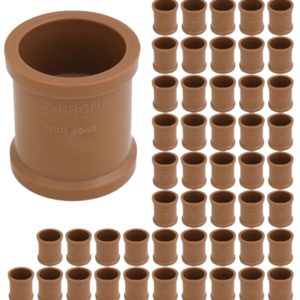 Krona Luva Soldável 25mm – Pacote com 50 Peças