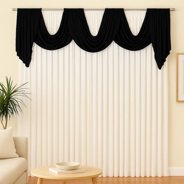 Cortina Emilly- Ideal Para Sala, Quarto, Igreja.