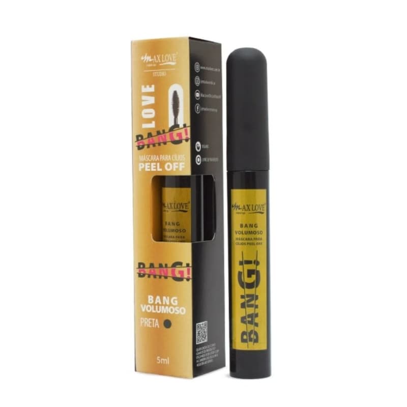Máscara para Cílios Peel Off Bang Volumoso Nº: 20 Max Love 5ml