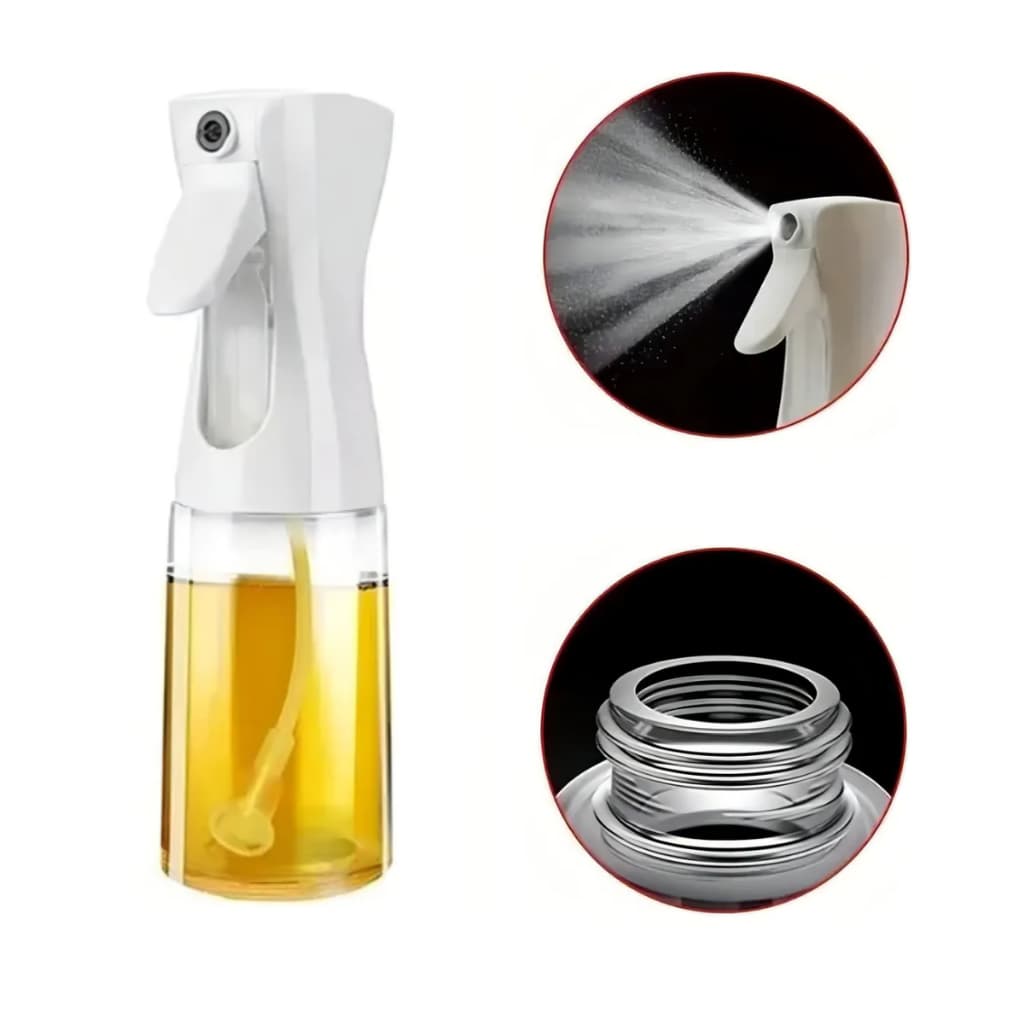 Borrifador Dosador Spray azeite e vinagre vidro transparente 220ml