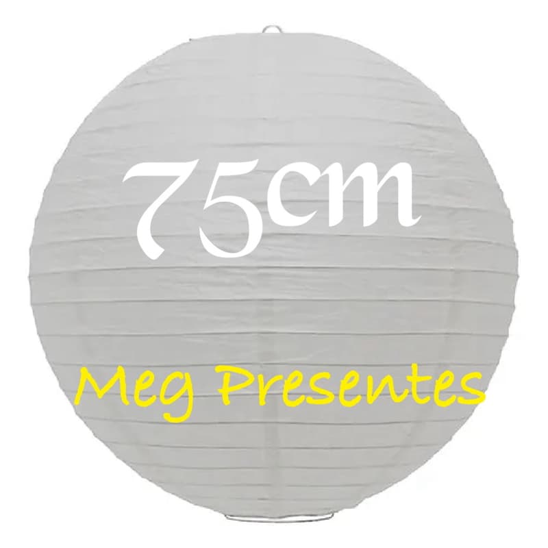 Tyotin Balão Japones de Papel 75cm Branca