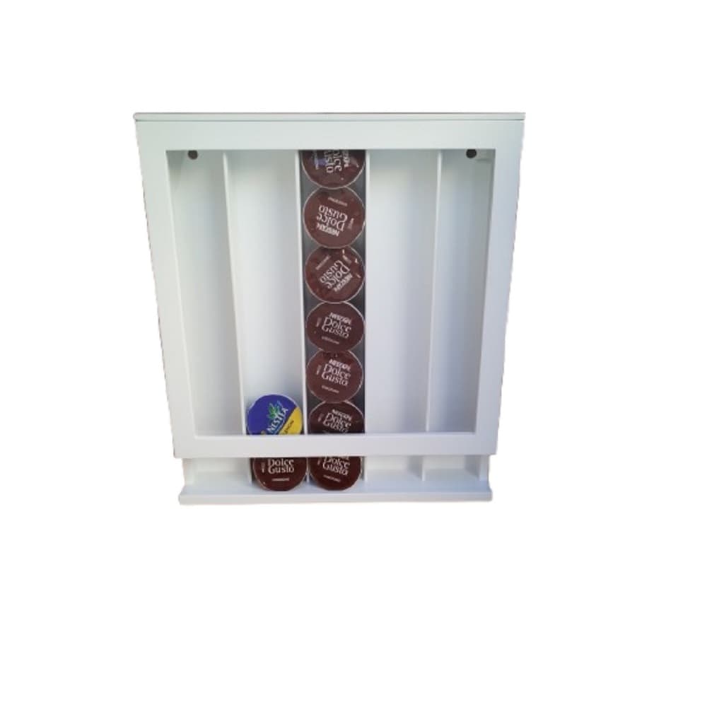 Porta Cápsulas de Café Dolce Gusto Com Vidro Suporte De Parede