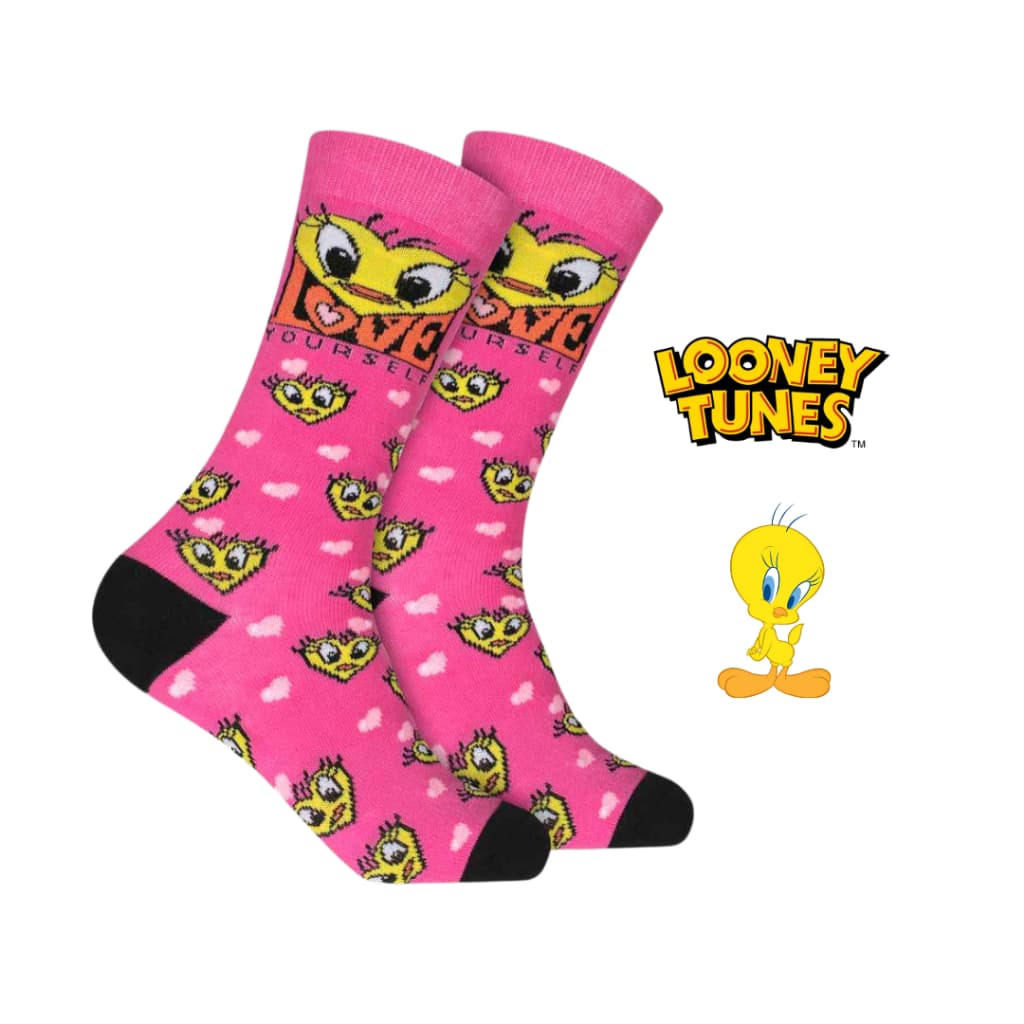 Par Meias Piu Piu Looney Tunes 33/38 Original