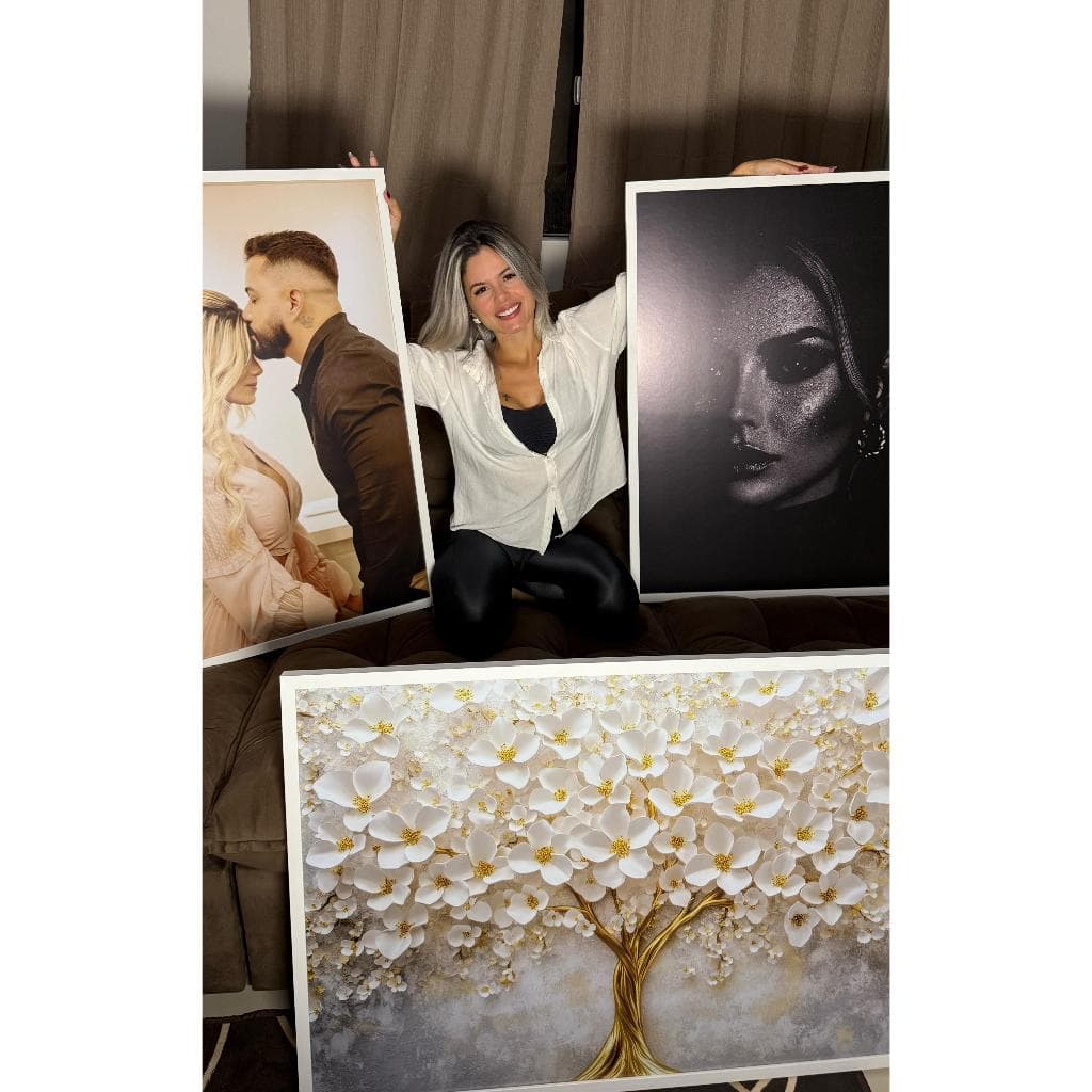 QUADRO PERSONALIZADO 100x70cm C/ MOLDURA CAIXA ALTA (PODE ESCOLHER A COR)