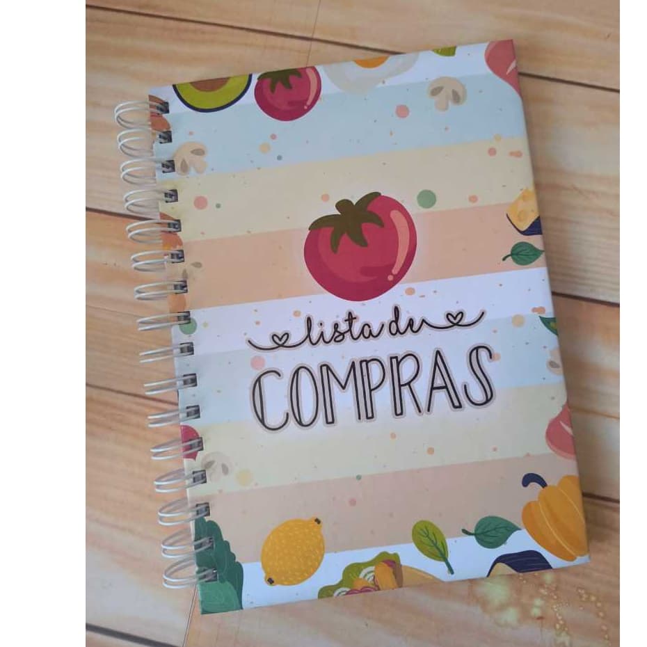 Caderno Lista de compras tamanho A5(15x21)
