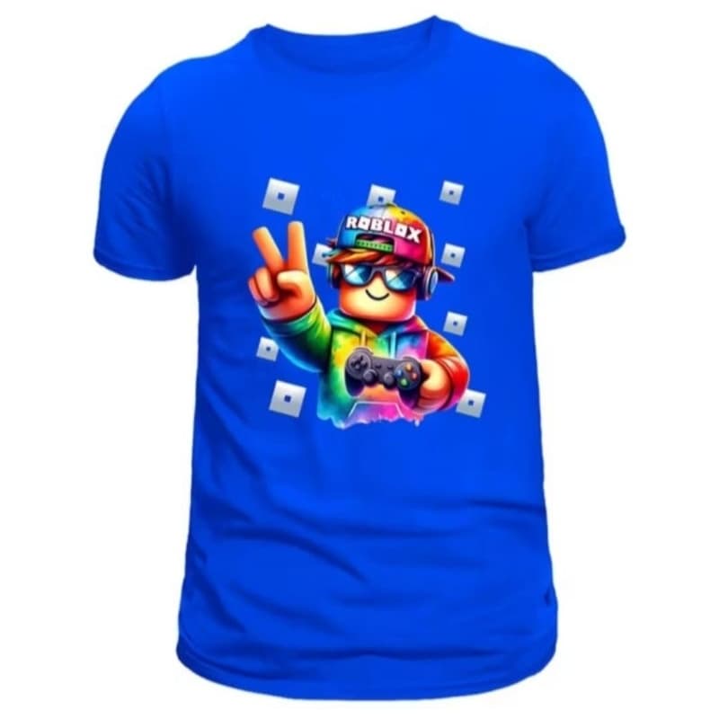 Camisa Jogo eletrônico Unisex 100%Algodão 04 ao 16