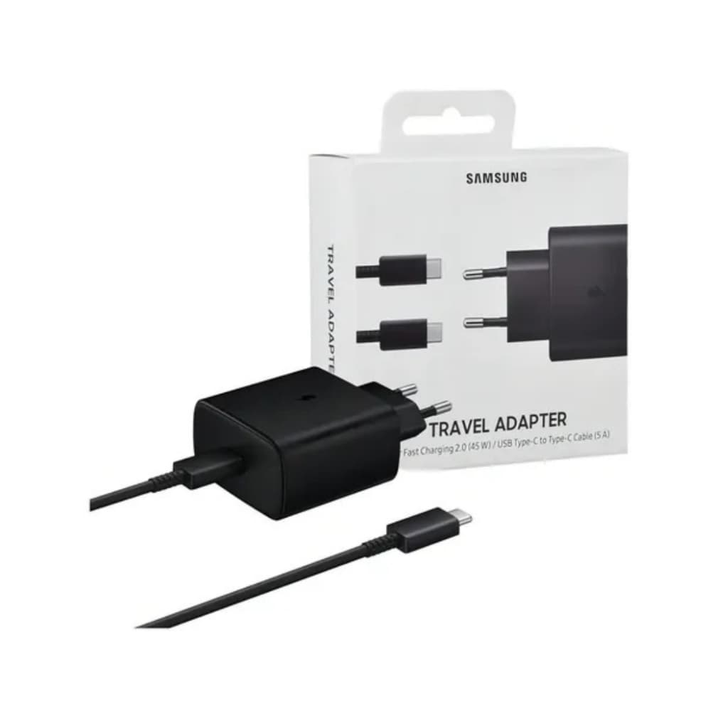 Carregador De Parede Super Rápido 45w (cabo Usb-c) Cor Preto