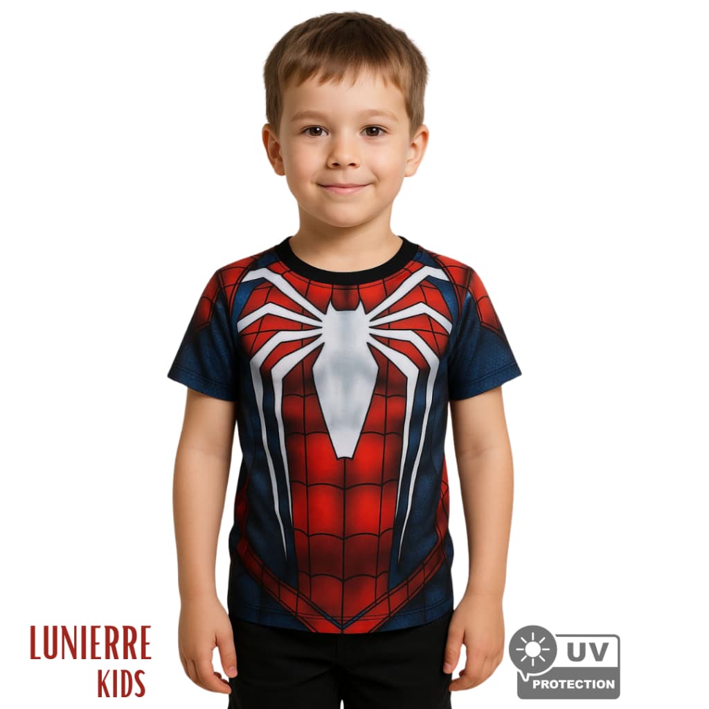 Camiseta Infantil Spider homem aranha