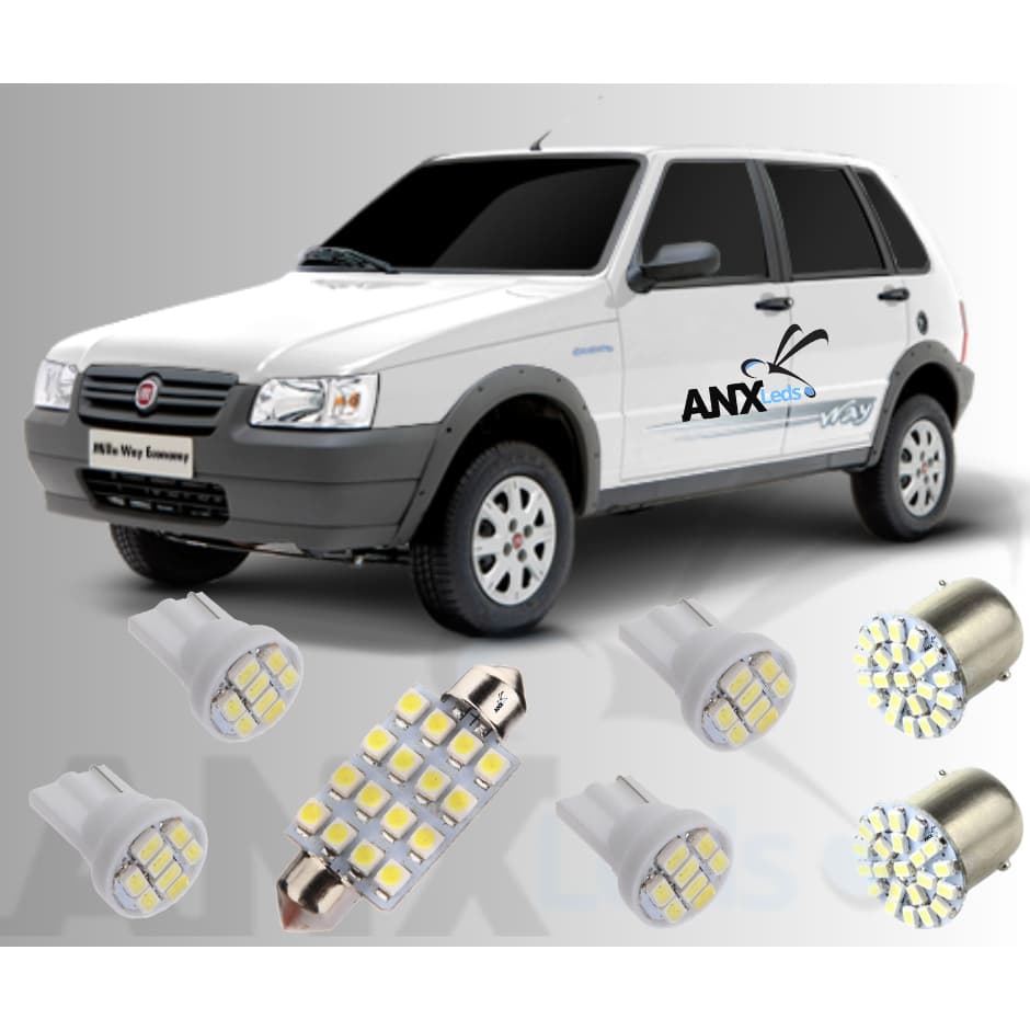 Kit Lâmpada Led Uno Mille Fire 2002 2003 2004 2005 2006