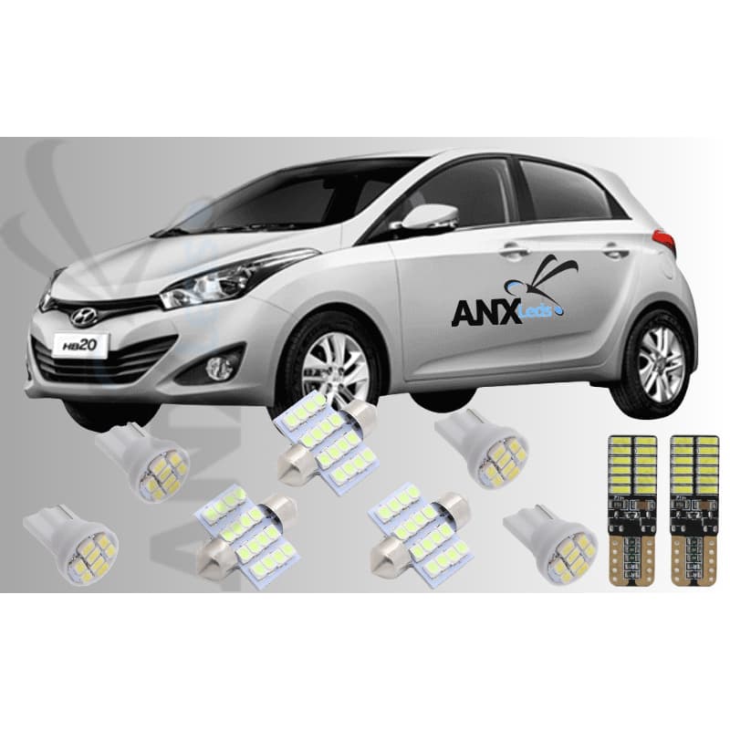 Kit Lampadas Led P/ Hb20 -2013 2014 2015 2016 2017 2018