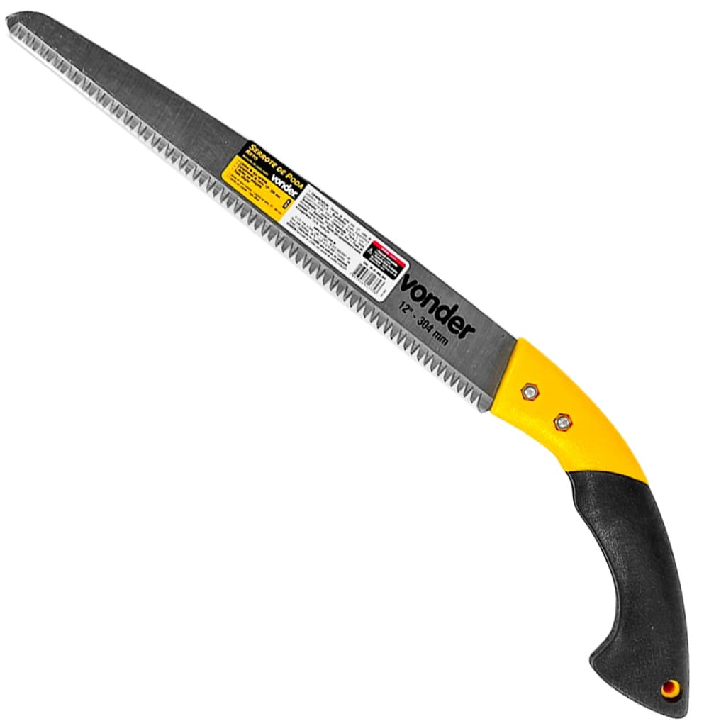 Serrote reto de poda 12" cabo de plástico, VONDER