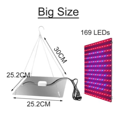 Painel Led Para Estufas 81 Leds Para Cultivo Indoor